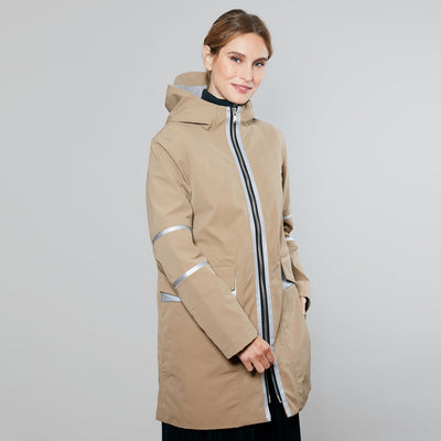 Beige Minéral Marine / Orange / Col Marine
