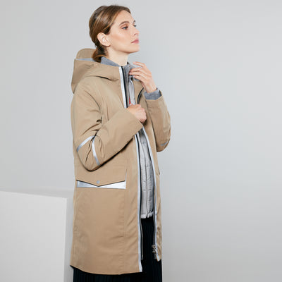 Beige Minéral Gris Clair / Anthracite / Col Gris Clair