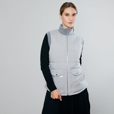 Bleu Marine Chiné Gris Clair / Anthracite / Col Gris Clair
