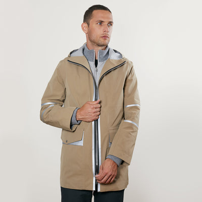 Beige Minéral Gris Clair / Orange / Col Gris Clair
